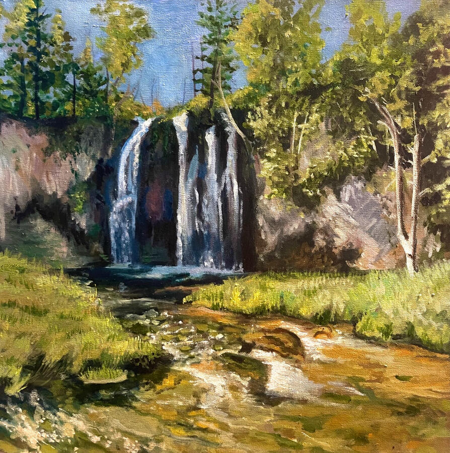 Spearfish Falls. 20x20x1 1/8" oil on canvas. Unavailable. 2024